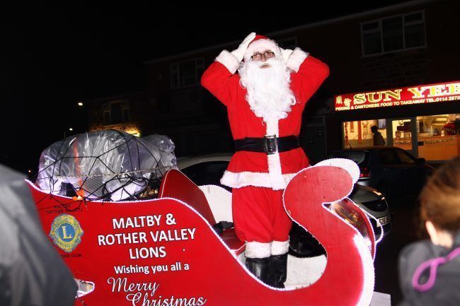 Annual Santa Sleigh Runs by Maltby and Rother Valley Lions