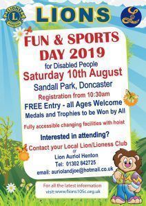 Lions Sports day for Disabled 2019