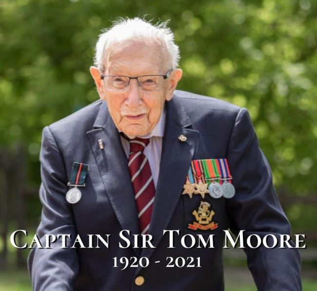 RIP Sir Tom, an inspiration to us all!