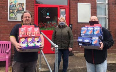 MRVL support Dinnington Salvation Army Food Bank with Easter Eggs